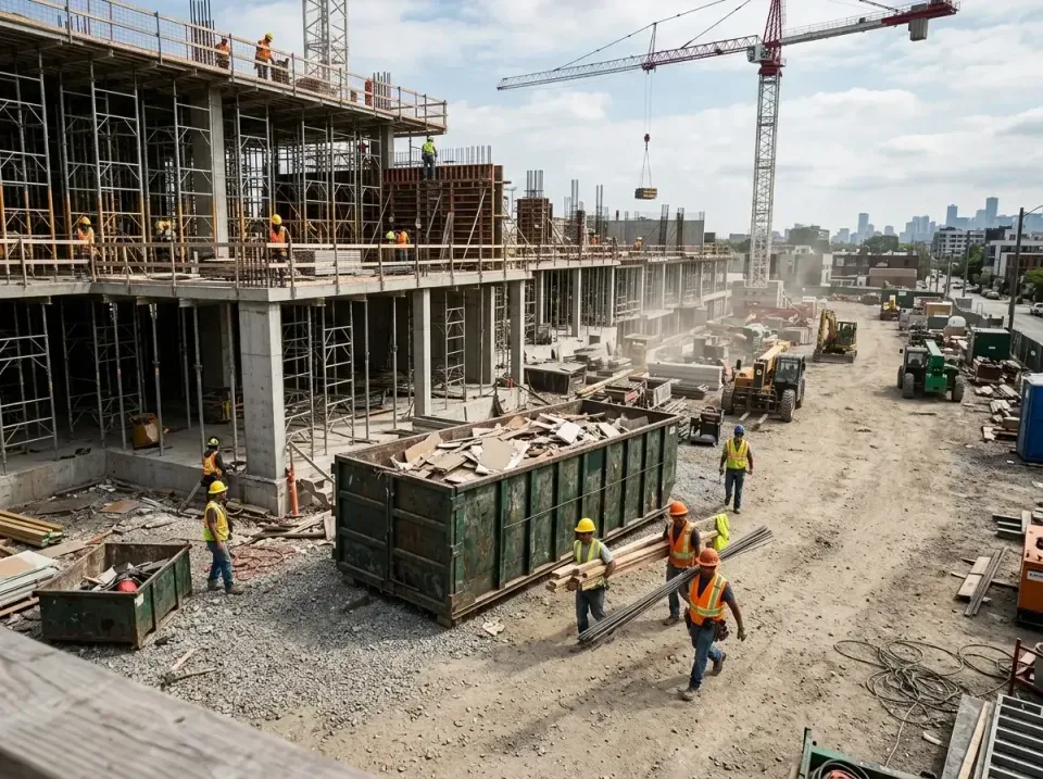 commercial-construction-site-w-002 — frequently asked questions, Low Cost Construction Dumpster Rental in Staples, MN
